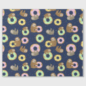 Cadeau Papier d'enrobage Motif Sloth (Plat)