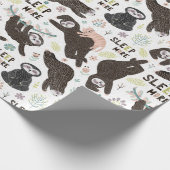Cadeau Papier d'enrobage Motif Sloth (Coin)