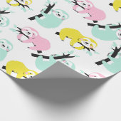 Cadeau Papier d'enrobage Motif Sloth (Coin)