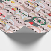 Cadeau Papier d'enrobage Motif Sloth (Coin)