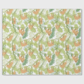Cadeau Papier d'enrobage Motif Sloth (Plat)