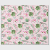 Cadeau Papier d'enrobage motif Succulent (Plat)