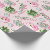 Cadeau Papier d'enrobage motif Succulent (Coin)