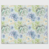 Cadeau Papier d'enrobage motif Succulent (Plat)
