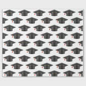 Cadeau Papier d'enrobage noir de la tige (Plat)