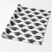 Cadeau Papier d'enrobage noir de la tige (Déroulé)