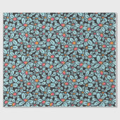 Cadeau Papier d'enrobage noir Pop Flower (Plat)