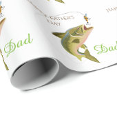 Cadeau Papier d'enrobage personnalisé de truites de fête  (Coin rond)