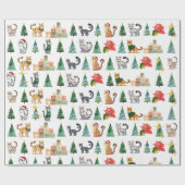 Cadeau Papier d'enrobage pour fêtes de chat tacheté (Beng (Plat)