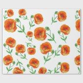 Cadeau Papier d'enrobage pour les papillons rouges de fêt (Plat)