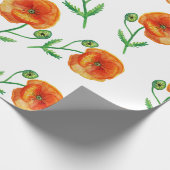 Cadeau Papier d'enrobage pour les papillons rouges de fêt (Coin)