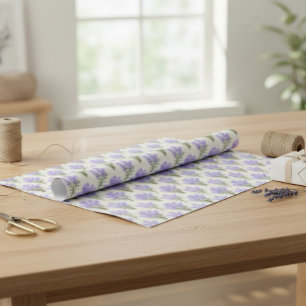 Cadeau Papier d'enrobage Provence Lavender Bunches
