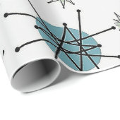 Cadeau Papier d'enrobage Retro Starburst (Coin rond)