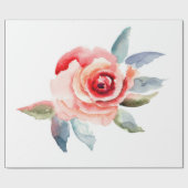 Cadeau Papier d'enrobage Rose (Plat)