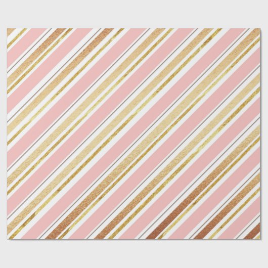 Cadeau Papier d'enrobage rose de texture gris or (Plat)