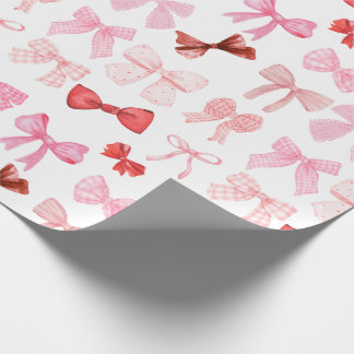 Cadeau Papier d'enrobage rose et rouge des vaches