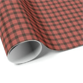Cadeau Papier d'enrobage rouge Checker (Coin rond)