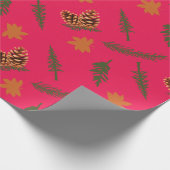 Cadeau Papier d'enrobage sans soudure à la pinecone et à (Coin)