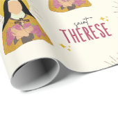 Cadeau Papier d'enrobage St. Therese (Coin rond)