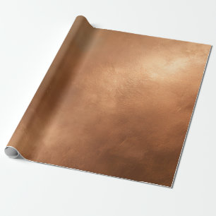 Cadeau Papier d'enrobage texturé au mur de bronze