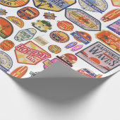 Cadeau Papier d'enrobage Vintage voyage de voyage rétro (Coin)