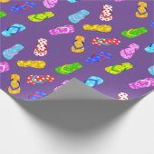 Cadeau Papier d'enrobage violet Motif à retournement (Coin)