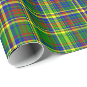 Cadeau Papier d'enveloppement à 10 Gift PLAID couleur pri