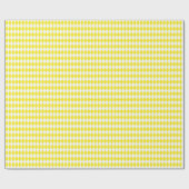 Cadeau Papier d'enveloppement à arlequin jaune et blanc m (Plat)