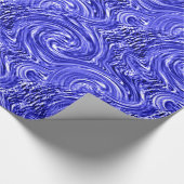 Cadeau Papier d'enveloppement à billes bleues (Coin)