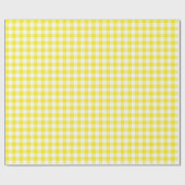 Cadeau Papier d'enveloppement à blanc et jaune-coche (Plat)