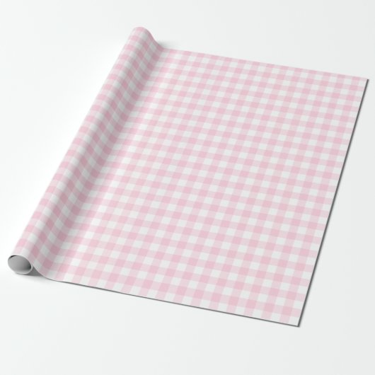 Cadeau Papier d'enveloppement à blanc et rose clair (Déroulé)