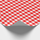 Cadeau Papier d'enveloppement à blanc et rouge (Coin)