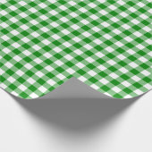 Cadeau Papier d'enveloppement à blanc et vert (Coin)