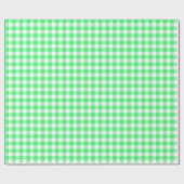 Cadeau Papier d'enveloppement à blanc et vert clair (Plat)