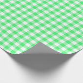 Cadeau Papier d'enveloppement à blanc et vert clair (Coin)