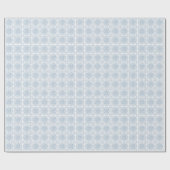 Cadeau Papier d'enveloppement à crochet bleu classique (Plat)