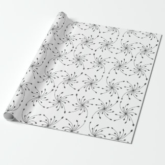 Cadeau Papier d'enveloppement à éclats de diamant noir