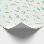 Cadeau Papier d'enveloppement à feuilles blanches simples (Coin)