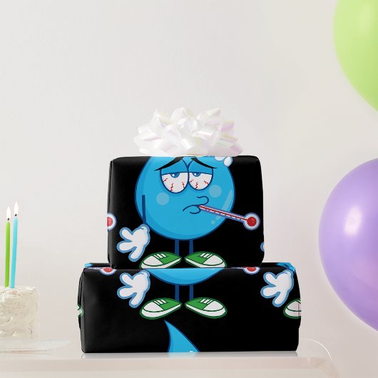 Cadeau Papier d'enveloppement à goutte d'eau