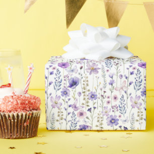 Cadeau Papier d'enveloppement à la florale Fleur sauvage