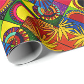 Cadeau Papier d'enveloppement à la solution solaire (Coin rond)