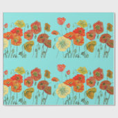 Cadeau Papier d'enveloppement à l'aquarelle Aqua (Plat)