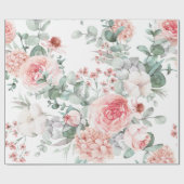 Cadeau Papier d'enveloppement à l'aquarelle délicate et f (Plat)