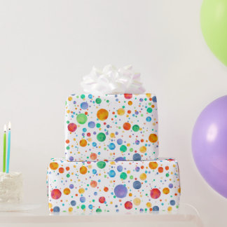 Cadeau Papier d'enveloppement à l'aquarelle Rainbow Boho