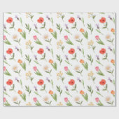 Cadeau Papier d'enveloppement à motif floral (Plat)