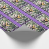 Cadeau Papier d'enveloppement à papillon jaune (Coin)