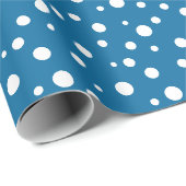 Cadeau Papier d'enveloppement à points Polka (Coin rond)