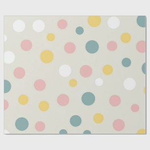 Cadeau Papier d'enveloppement à points Polka