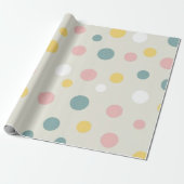 Cadeau Papier d'enveloppement à points Polka (Déroulé)