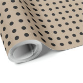 Cadeau Papier d'enveloppement à points Polka (Coin rond)